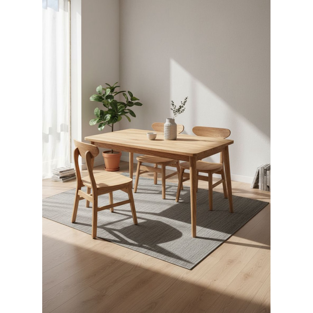 CUSTOM FURNITURE 1 SET MEJA KURSI (4 kursi)