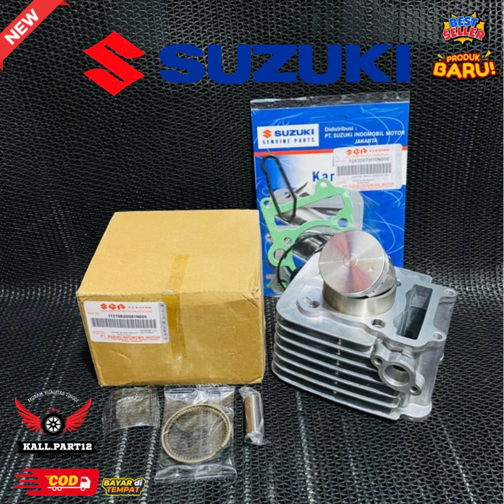 Cylinder Blok seher komplit Suzuki Shogun 125 R SP SGP Free Top set