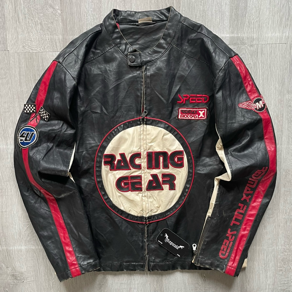 Southern Vintage Racing Gear Synthetic Leather Jacket