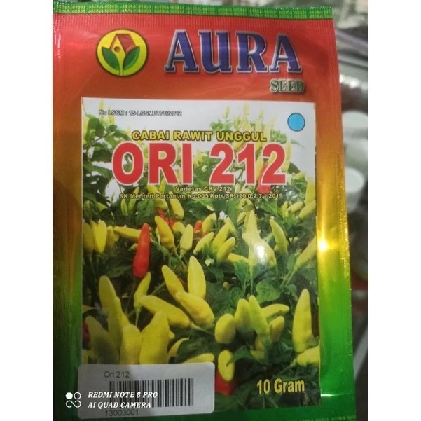 BENIH CABE RAWIT ORI 212 BENIH CABE ORI AURA SEED //CABAI RAWIT PEDAS