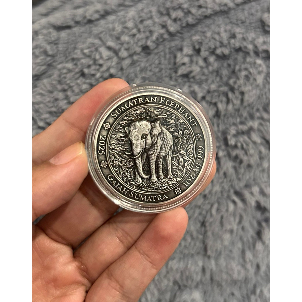 Perak 1 oz Bullionspot Gajah Sumatra