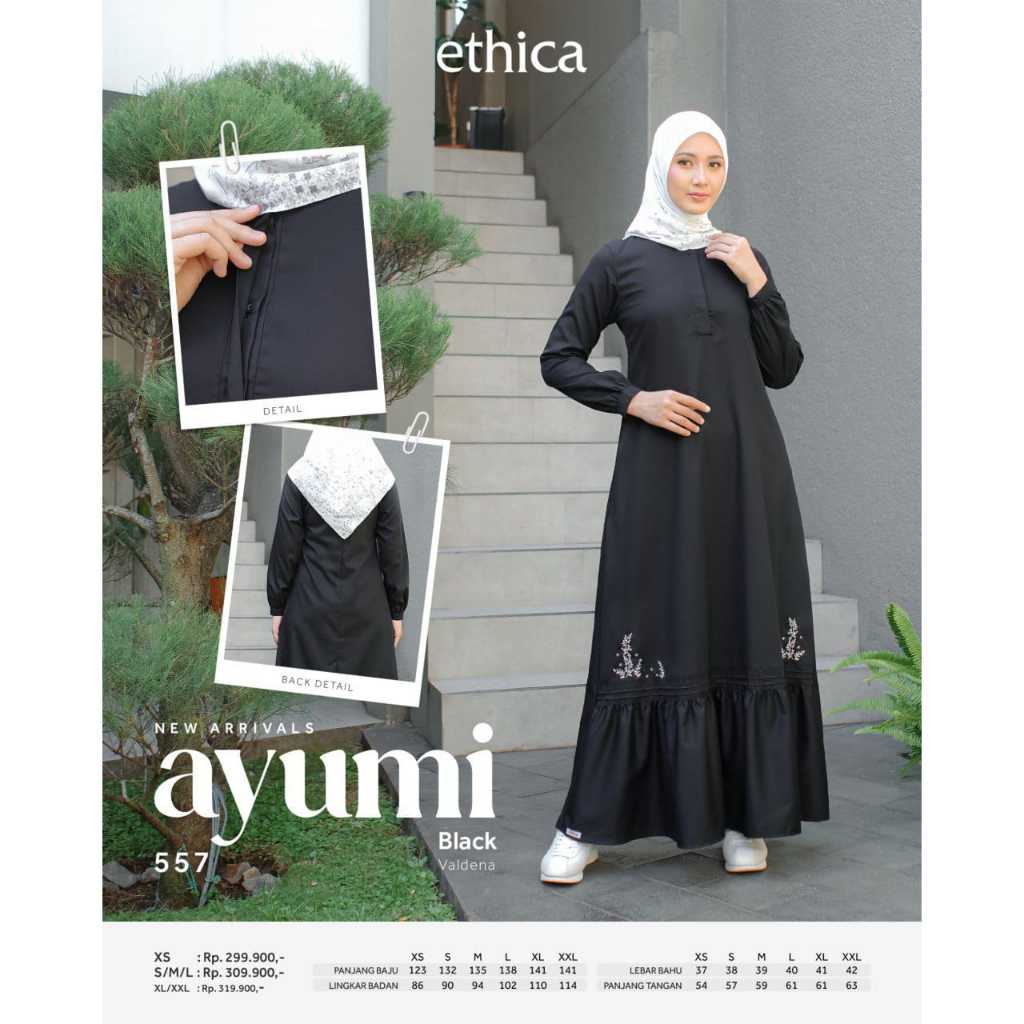 NEW COLLECTION BY ETHICA//AYUMI 557 BLACK//GAMIS//DAILY