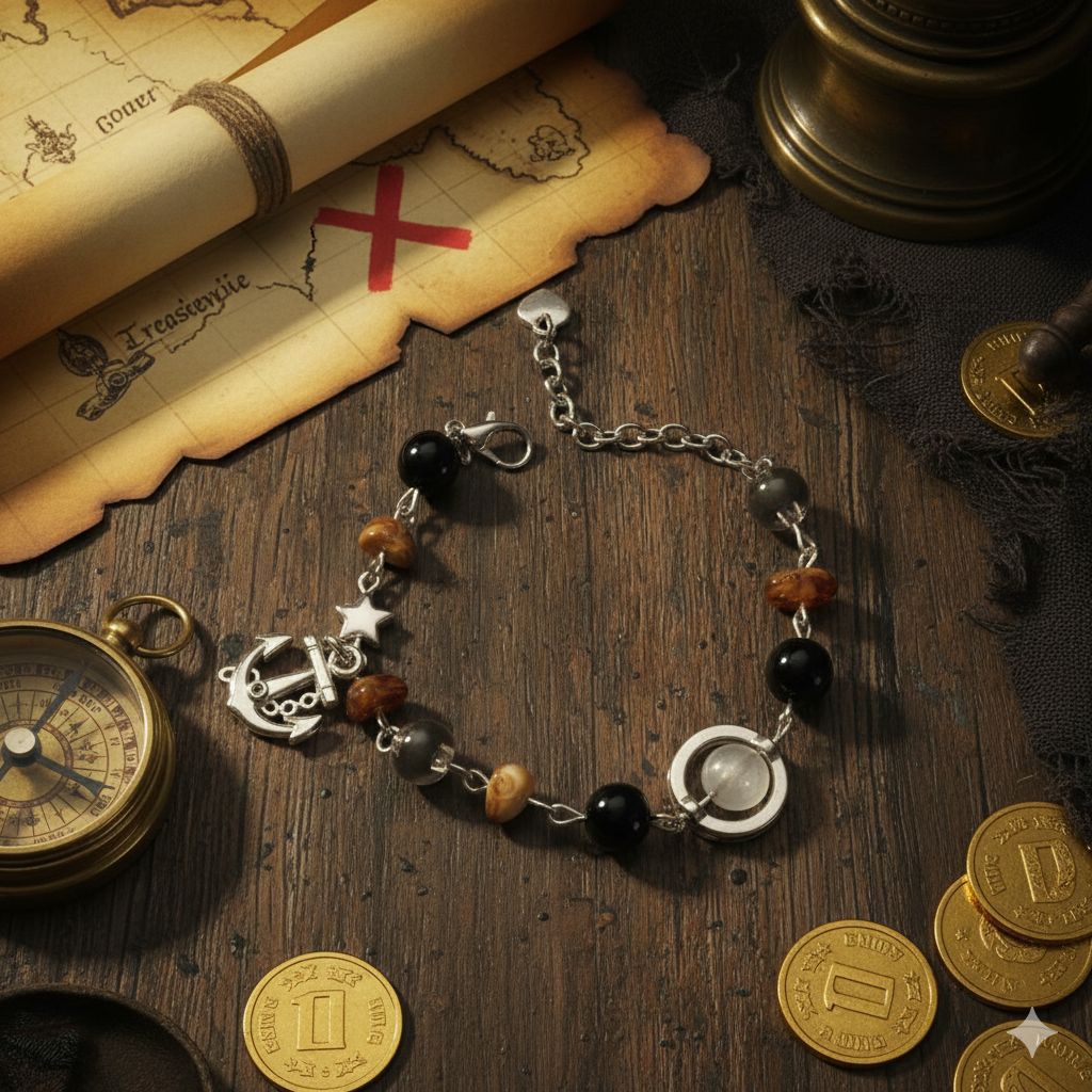 Bracelet Bajak Laut/Gelang wanita bajak laut/bracelet jack sparrow/pirate of the carribean