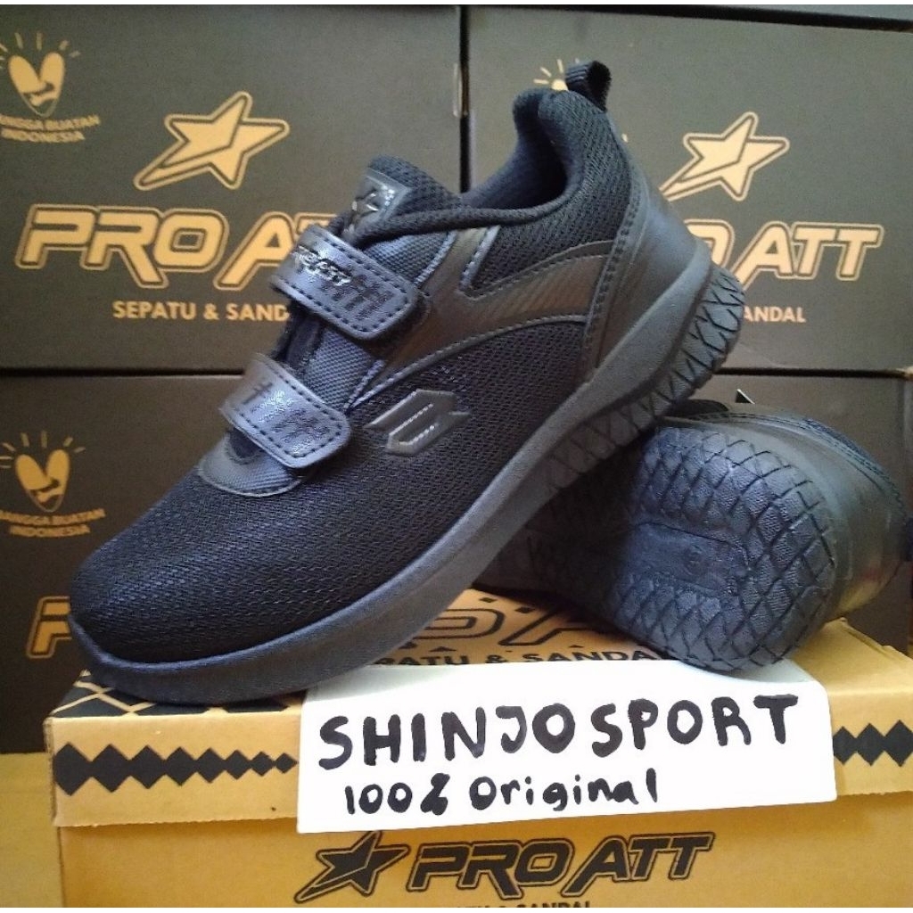 PEREKAT SEPATU SEKOLAH ANAK SD SMP PRO ATT ORIGINAL KRETEKAN PMS TANPA TALI CEWEK COWOK PRIA WANITA