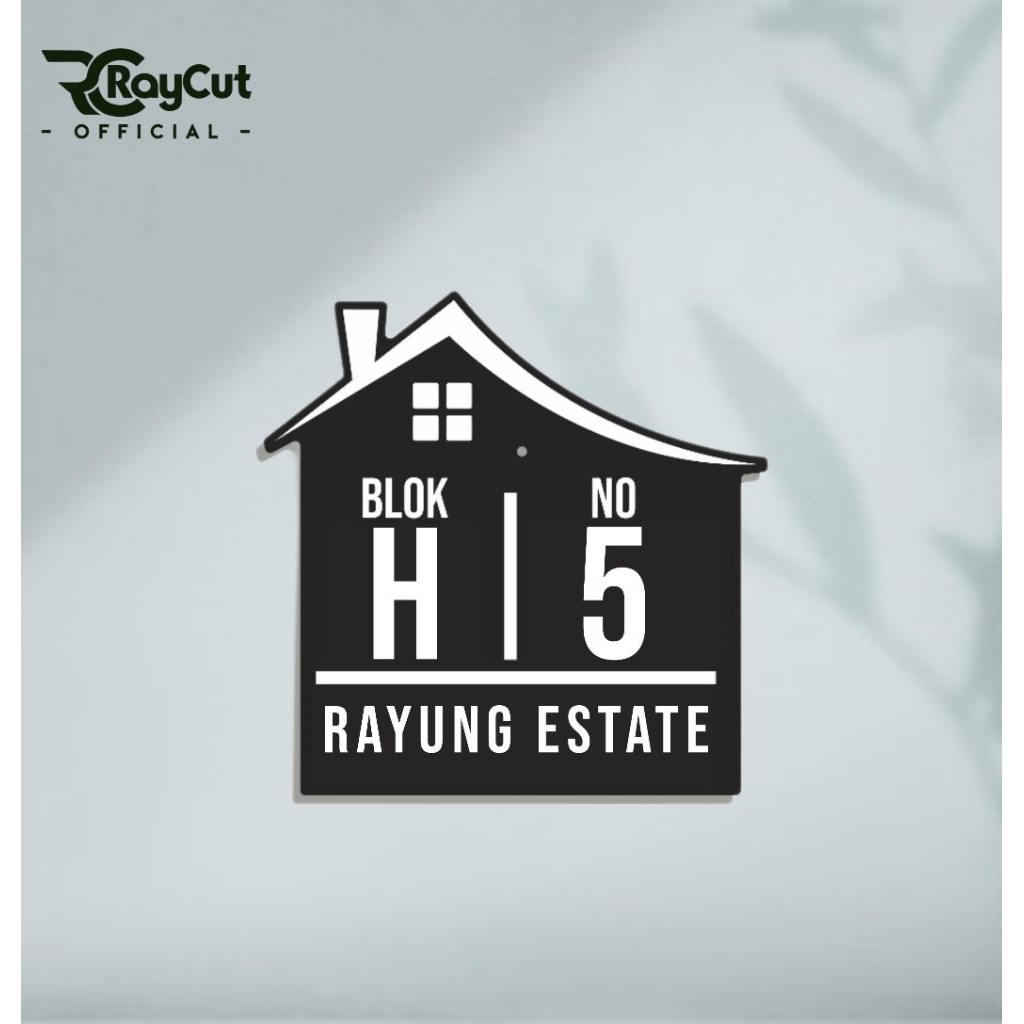 PAPAN NOMOR NOMER RUMAH BAHAN AKRILIK ACRYLIC LASER CUTTING