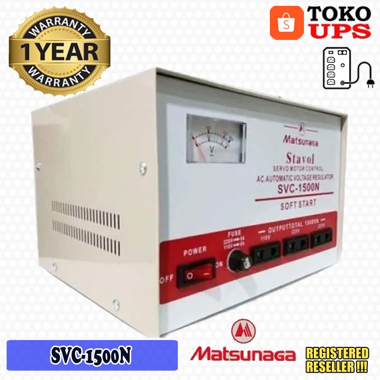 Stabilizer 1500VA Matsunaga SVC-1500N 1500VA