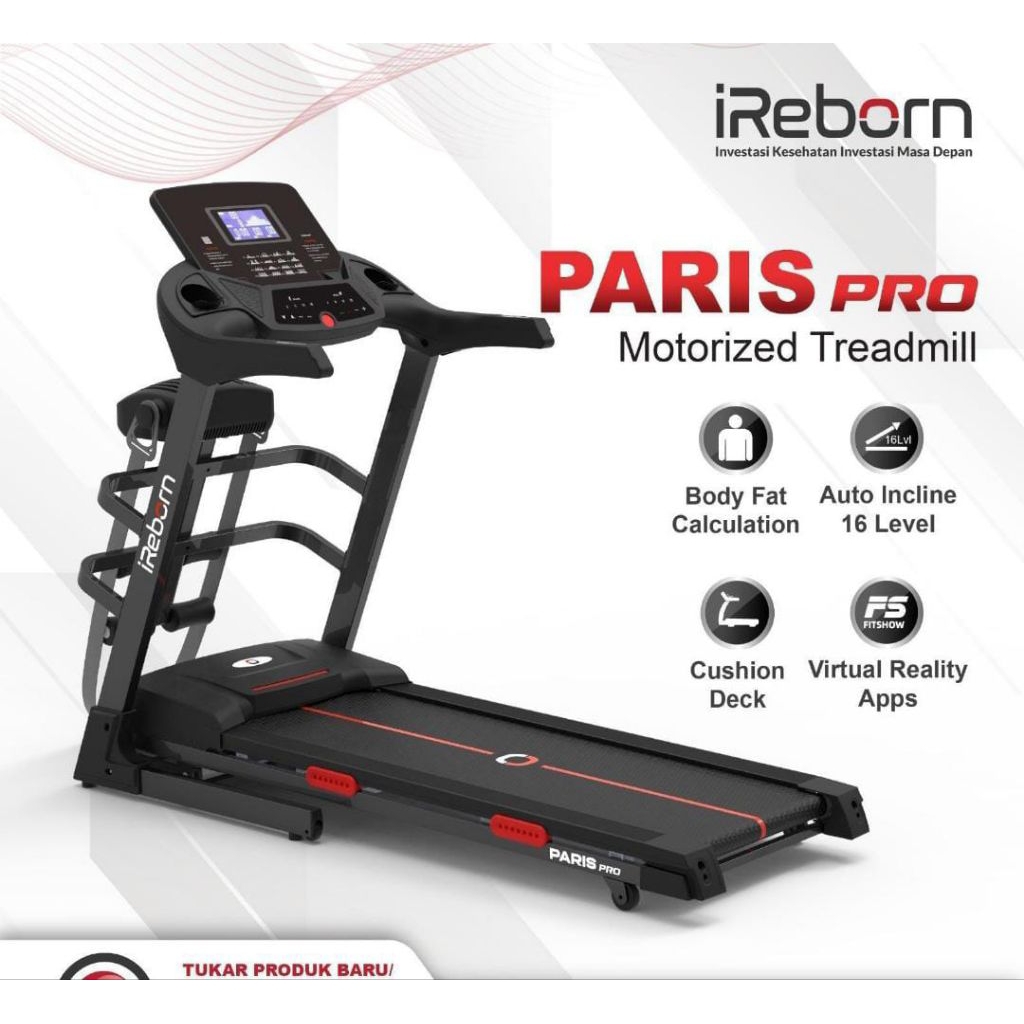 Treadmill Elektrik Ireborn Paris Pro