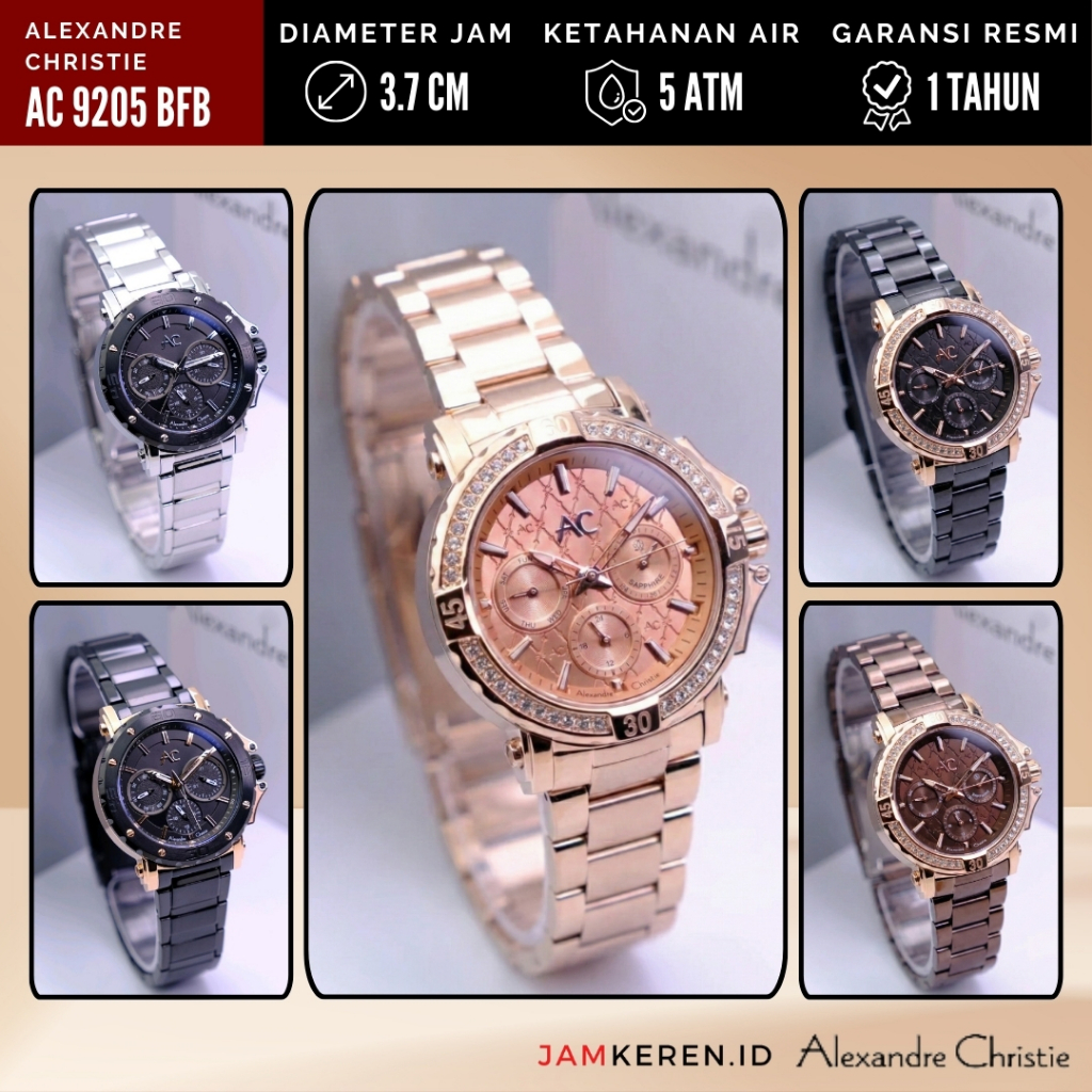Alexandre Christie - Jam Tangan Alexandre Christie - Jam Alexander Christie Wanita - AC 9205 BF