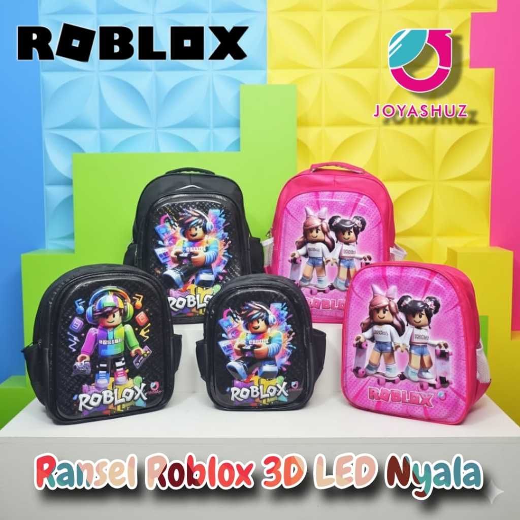 Tas Sekolah Anak Laki-laki Roblox - Ransel Anak SD - Tas Roblox - Tas Laki Laki Berbonus - Ransel Ro