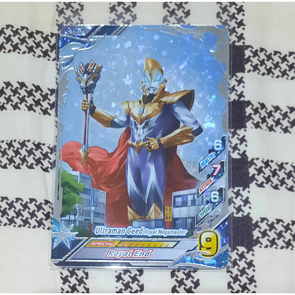 Kartu Ultraman Geed Royal Megamaster B3-016 Ultraman Fusion Fight silver foil