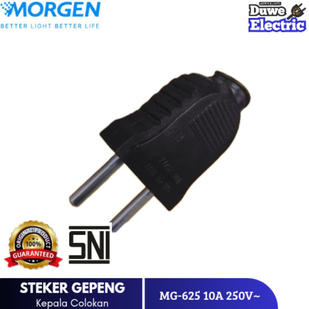 STEKER BIASA GEPENG MORGEN WARNAHITAM - MG-625 MG625