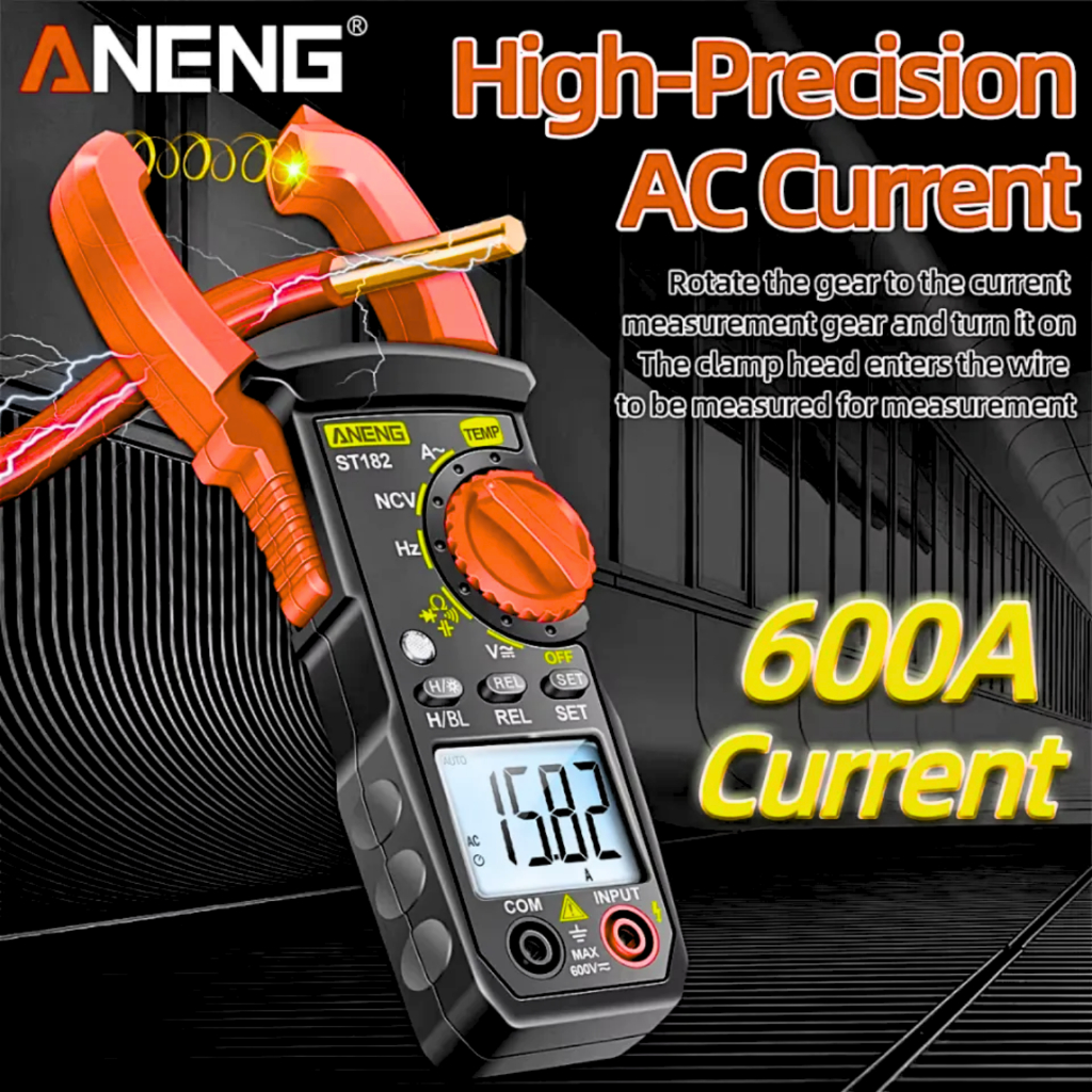 PROMO ANENG ST182 Multitester Digital Otomatis Tang Amper Digital - ST182