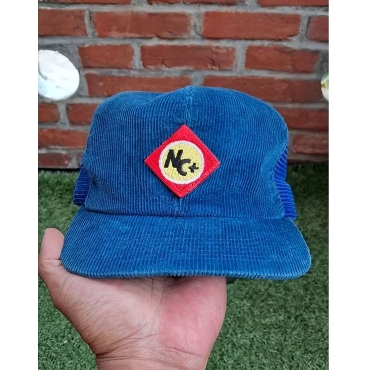 Vintage K-Products NC+ Trucker Corduroy Cap preloved
