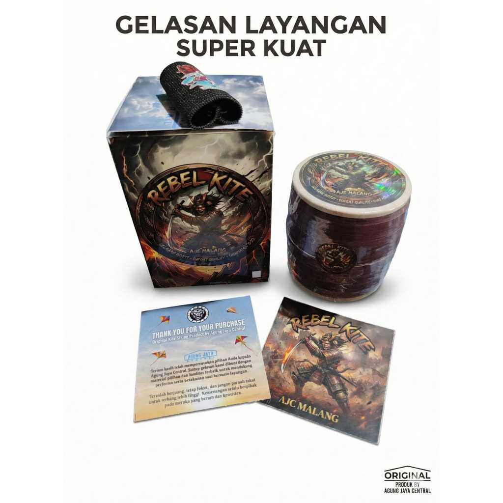 GELASAN LAYANGAN SAMURAI MAROON 1600 YARD 0.22 UNTUK ADU LAYANGAN BENANG KUAT TAJAM DAN TAHAN PUTUS