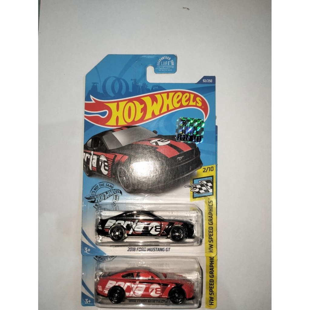 Paket Hot Wheels 2018 Ford mustang GT Tampo BORLA Factory Sealed 2020