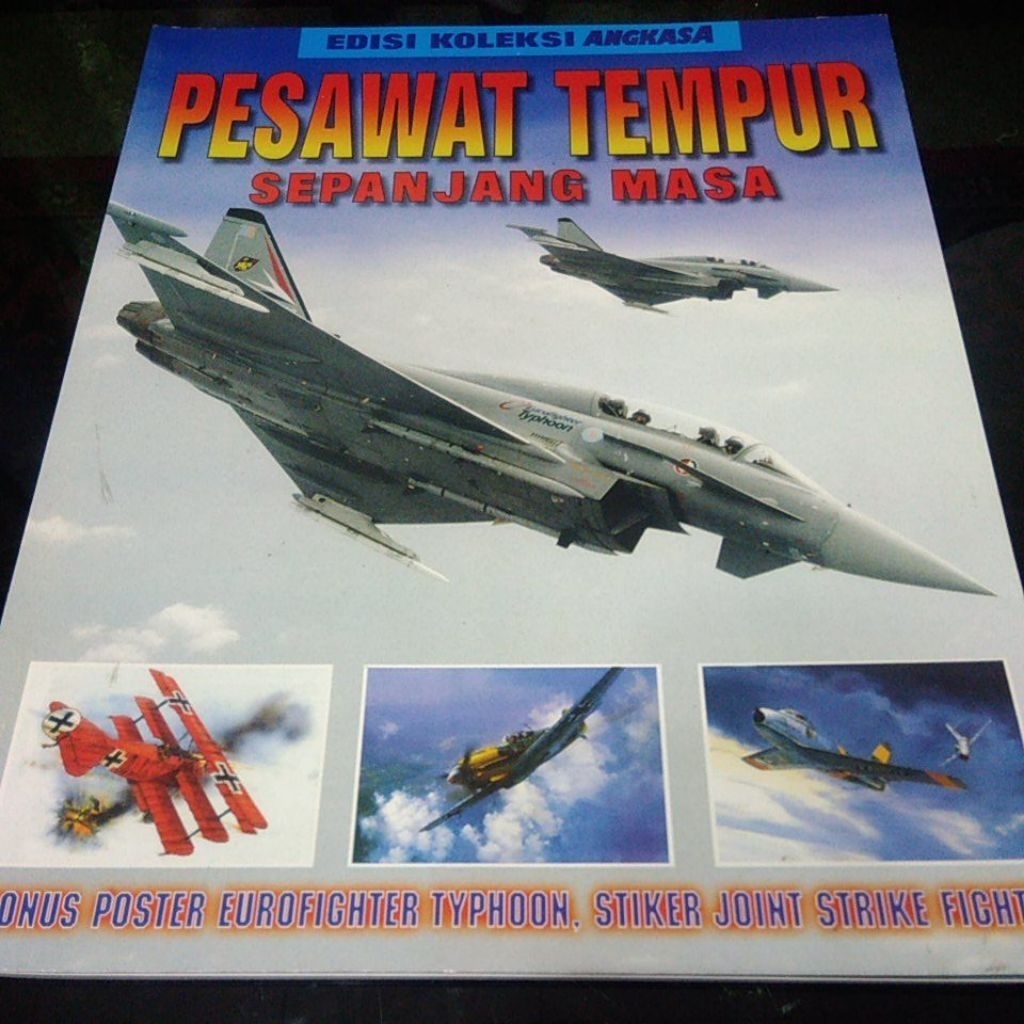 Majalah Angkasa (Plus Bonus Poster & Stiker) edisi koleksi no.I tahun 2002 PESAWAT TEMPUR SEPANJANG 