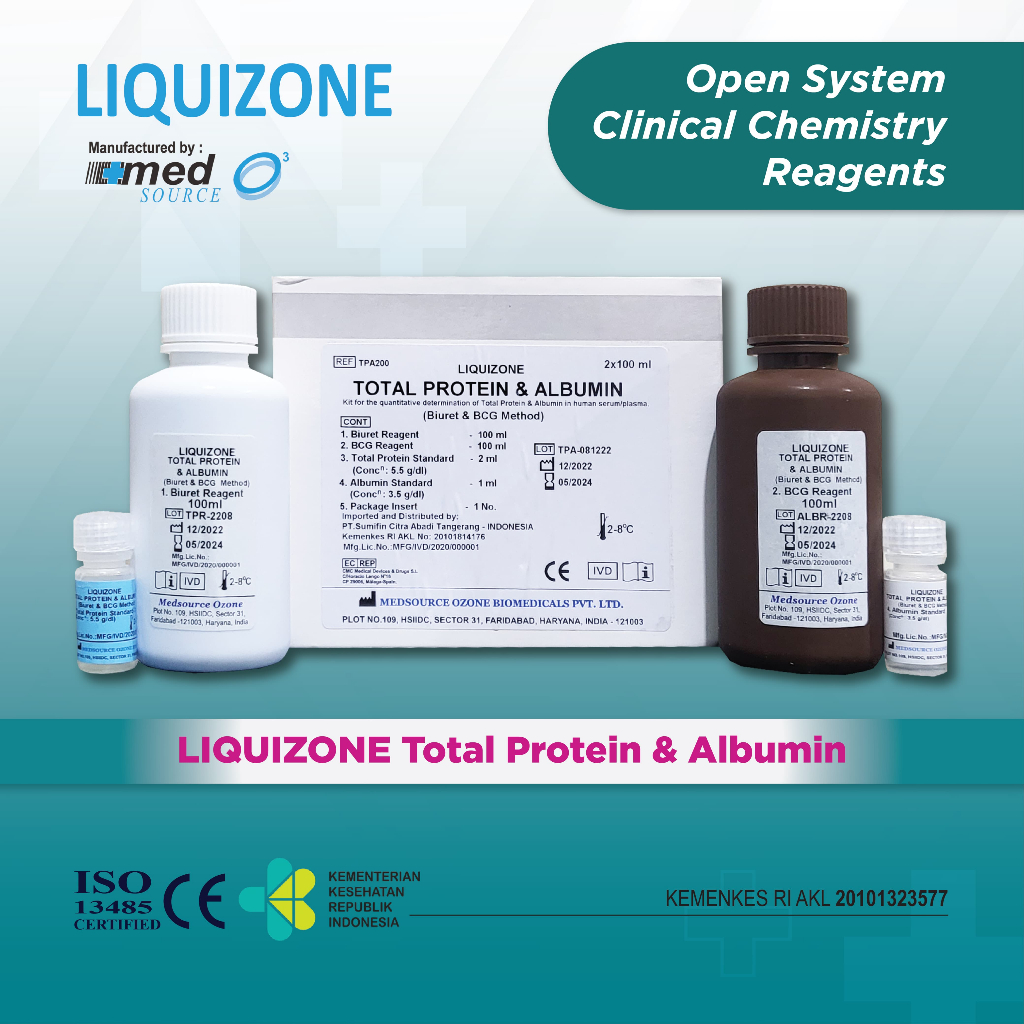 Liquizone - Reagen Kimia Total Protein & Albumin 2 x100 ml