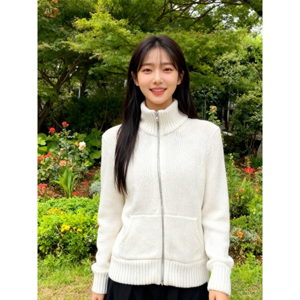 cardigan rajut tebal wanita