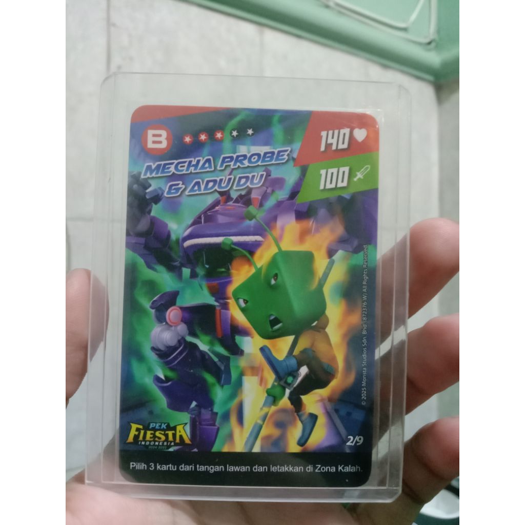Monsta Galaxy Card Pek Fiesta no.2 (Mecha Probe & Adudu)