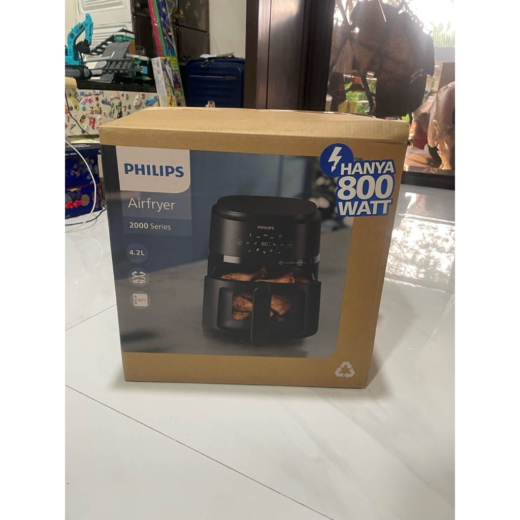 Masih baru Air fryer PHilips 2000series hitam