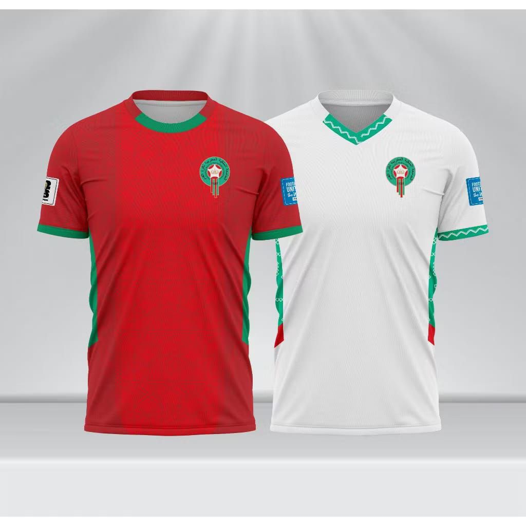 JERSEY MAROKO MOROCCO HOME AWAY 2026 GRATIS NAMA DAN NOMOR PUNGGUNG
