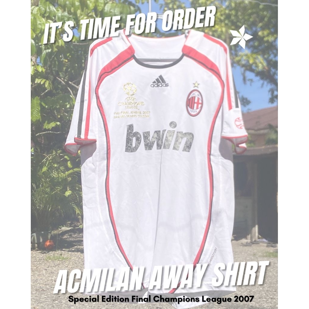 JERSEY AWAY AC MILAN UCL FINAL MATCHDAY VS LIVERPOOL