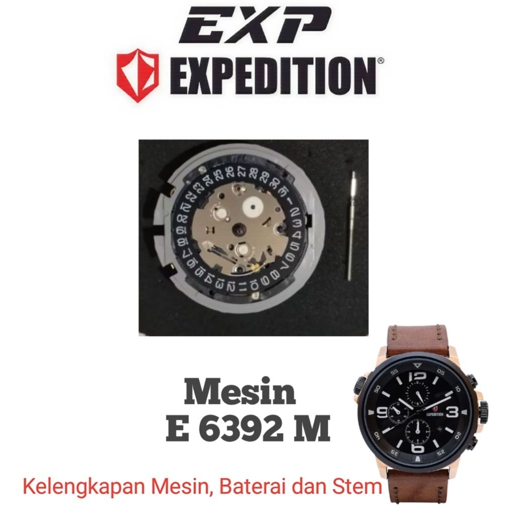 Mesin Original untuk Jam Tangan Expedition Type E 6392 M