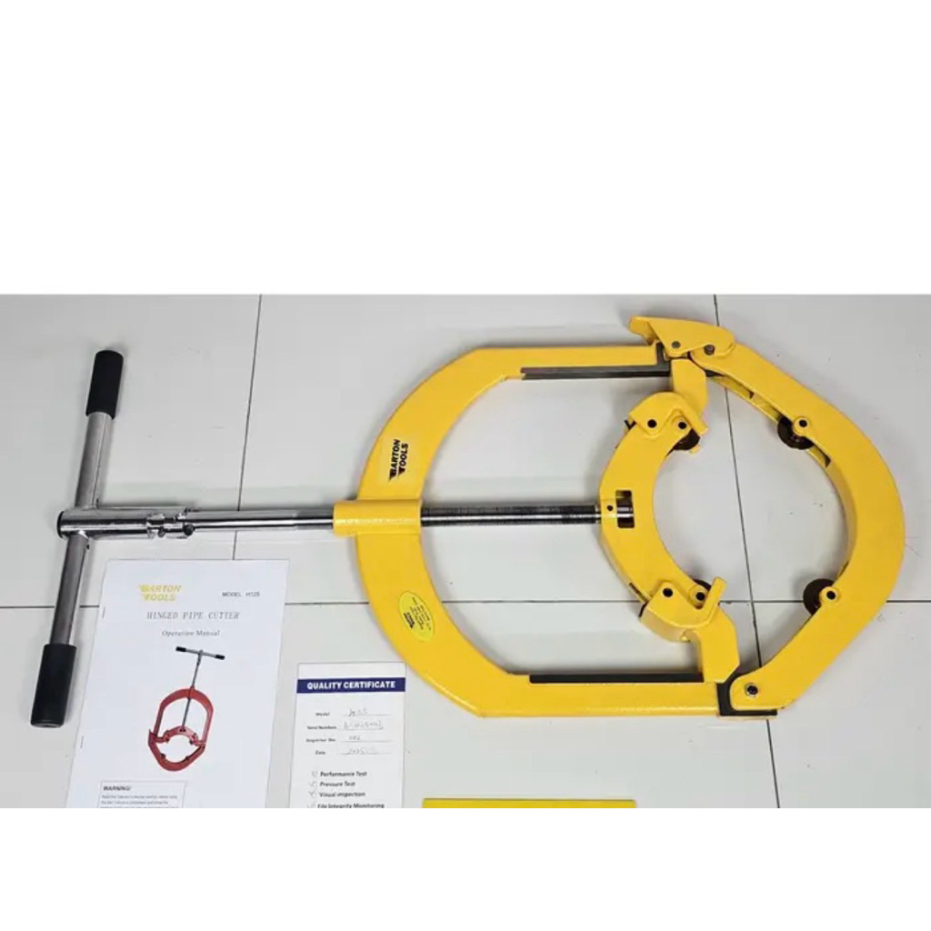 Hinged Pipe Cutter 4"-6" 114-168mm 7.1mm H6S BARTON Alat Cold Cutting Pipa 4in 6in Gunting Pemotong 