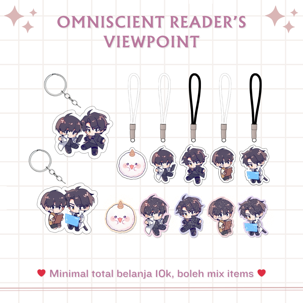OMNISCIENT READER'S VIEWPOINT ORV MERCH | WEBTOON | ACRYLIC KEYCHAIN | ACRYLIC PHONE CHARM | GLITTER