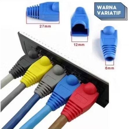 PLUG Boot  RJ45 / Cover RJ45 / Sleeve RJ45 Pelindung Konektor RJ45
