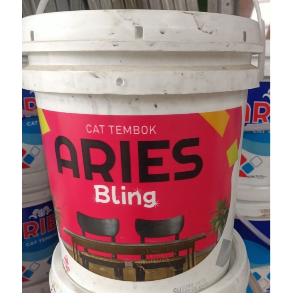 Cat Tembok ARIES BLING 18 KG - Bisa untuk cat plafond, GRC, Gypsum dan cat beton