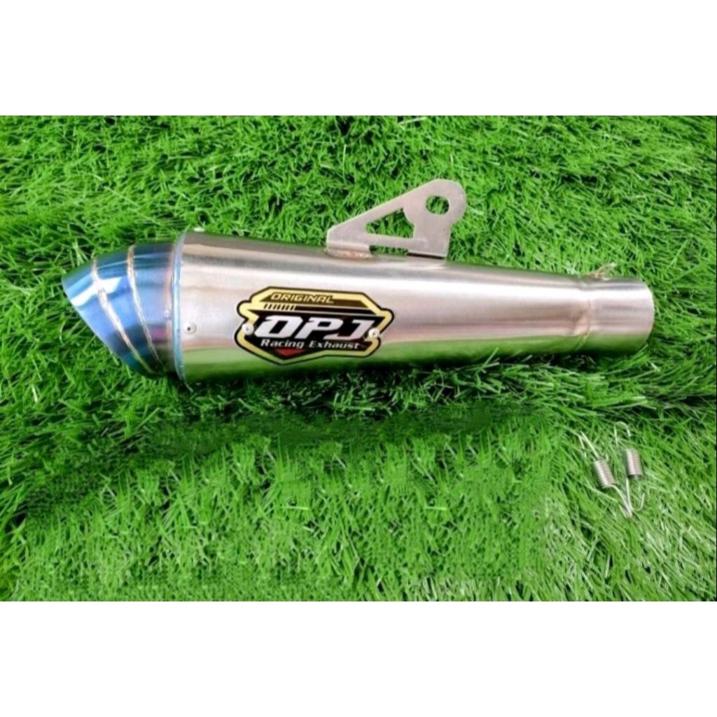 Silincer Knalpot DPJ Jigsaw Keong Blue inlet 50mm