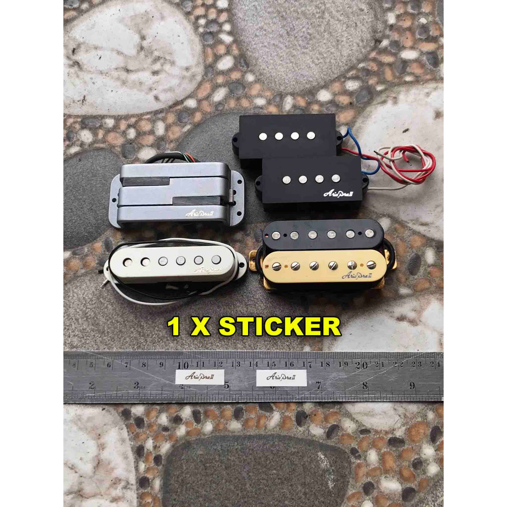 Sticker Tulisan Aria Pro Ii Pickup Ariapro 2 For Humbucker Single Soapbar Pickups Gitar Or Bass Elec