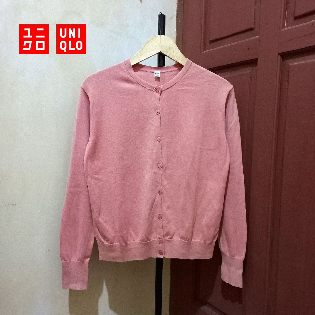 Cardigan Uniqlo Soft Pink size M
