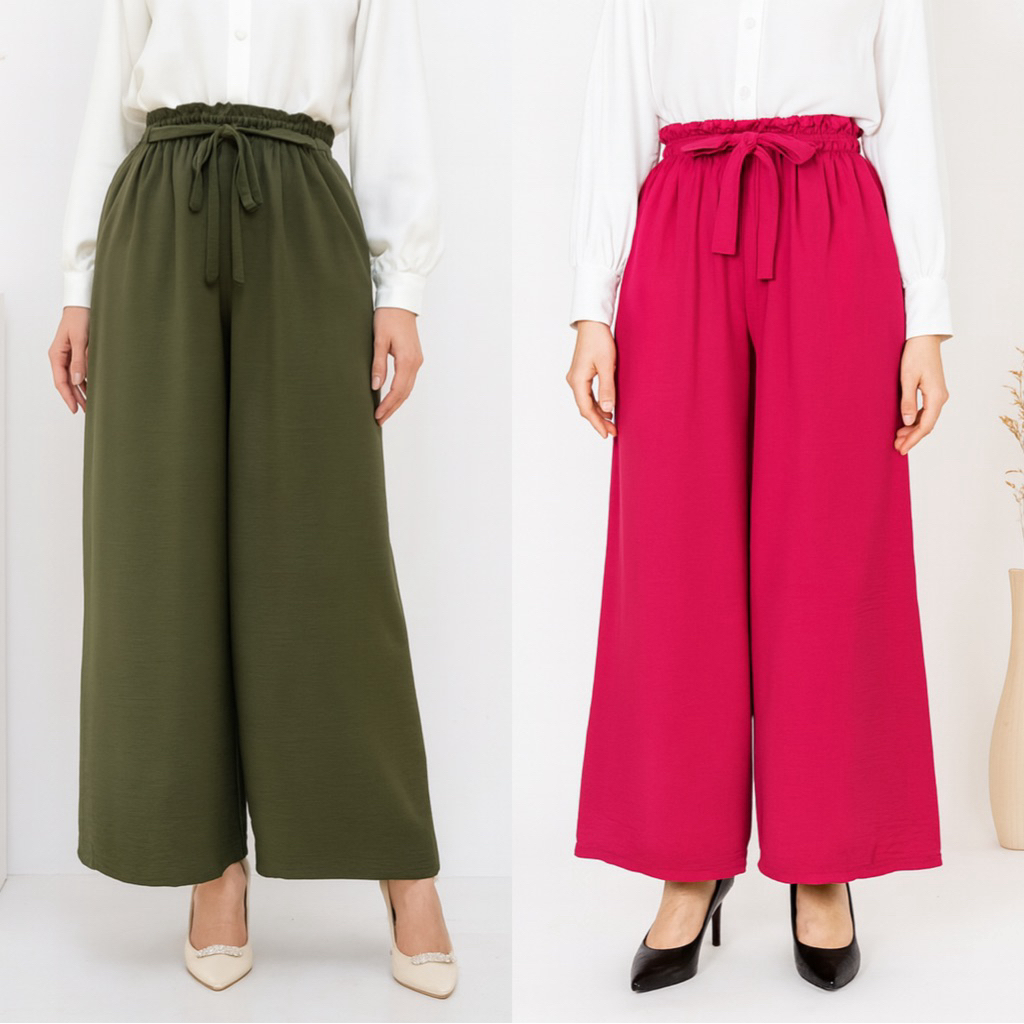 RUBY KULOT CRINCKLE / RUBY HIGHWAIST LOOSE PANTS / CELANA KULOT HIGHWAIST WANITA JUMBO