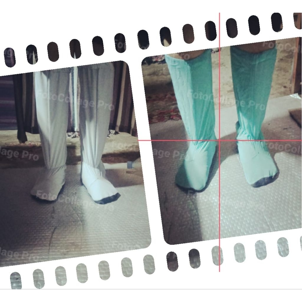 sepatu sawah anti keong kaos kaki sawah anti keong bahan perca desain ekonomis cod di kirim random a