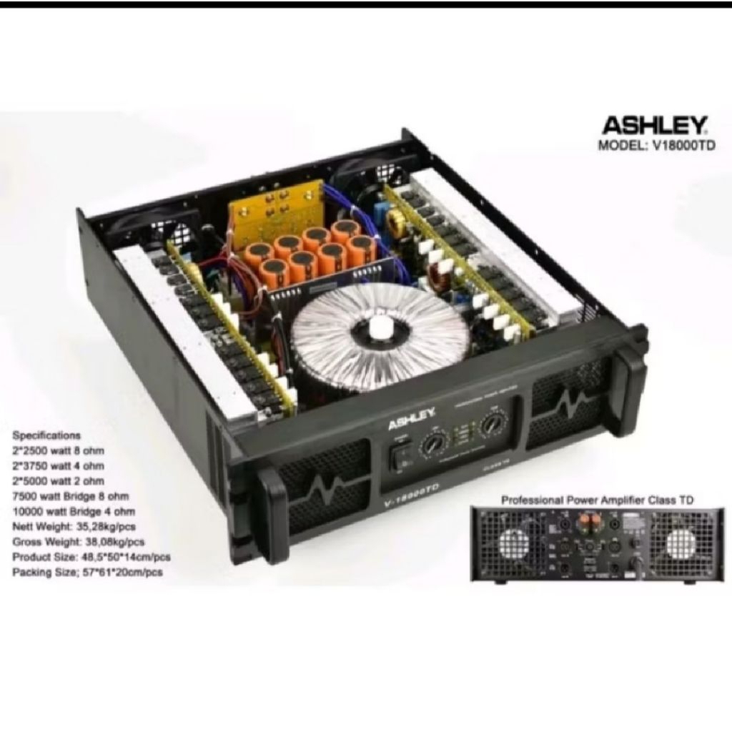 power Ashleyv18000td power amplifier badak ashley v18000td