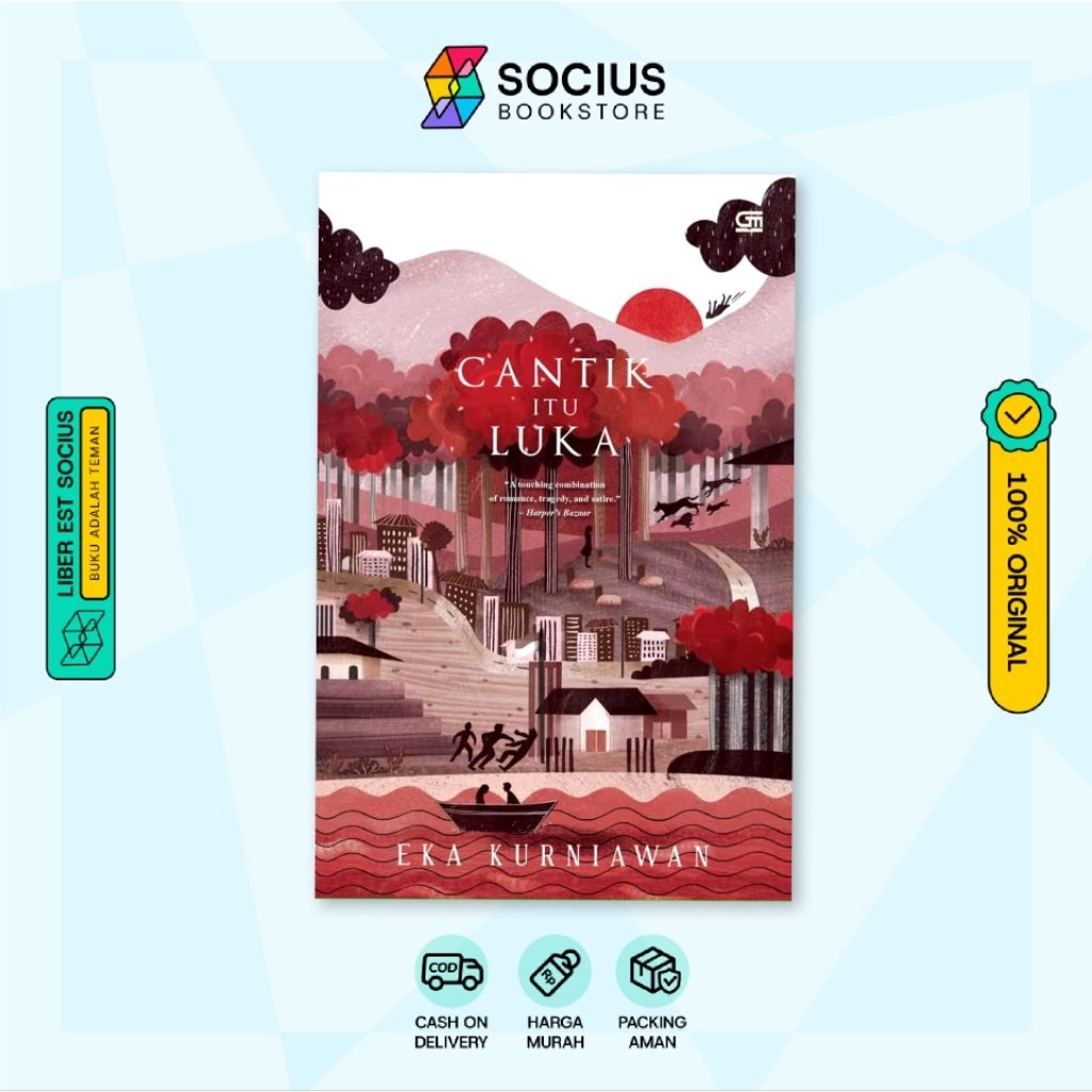 BUKU NOVEL [ ORIGINAL ] CANTIK ITU LUKA - EKA KURNIAWAN