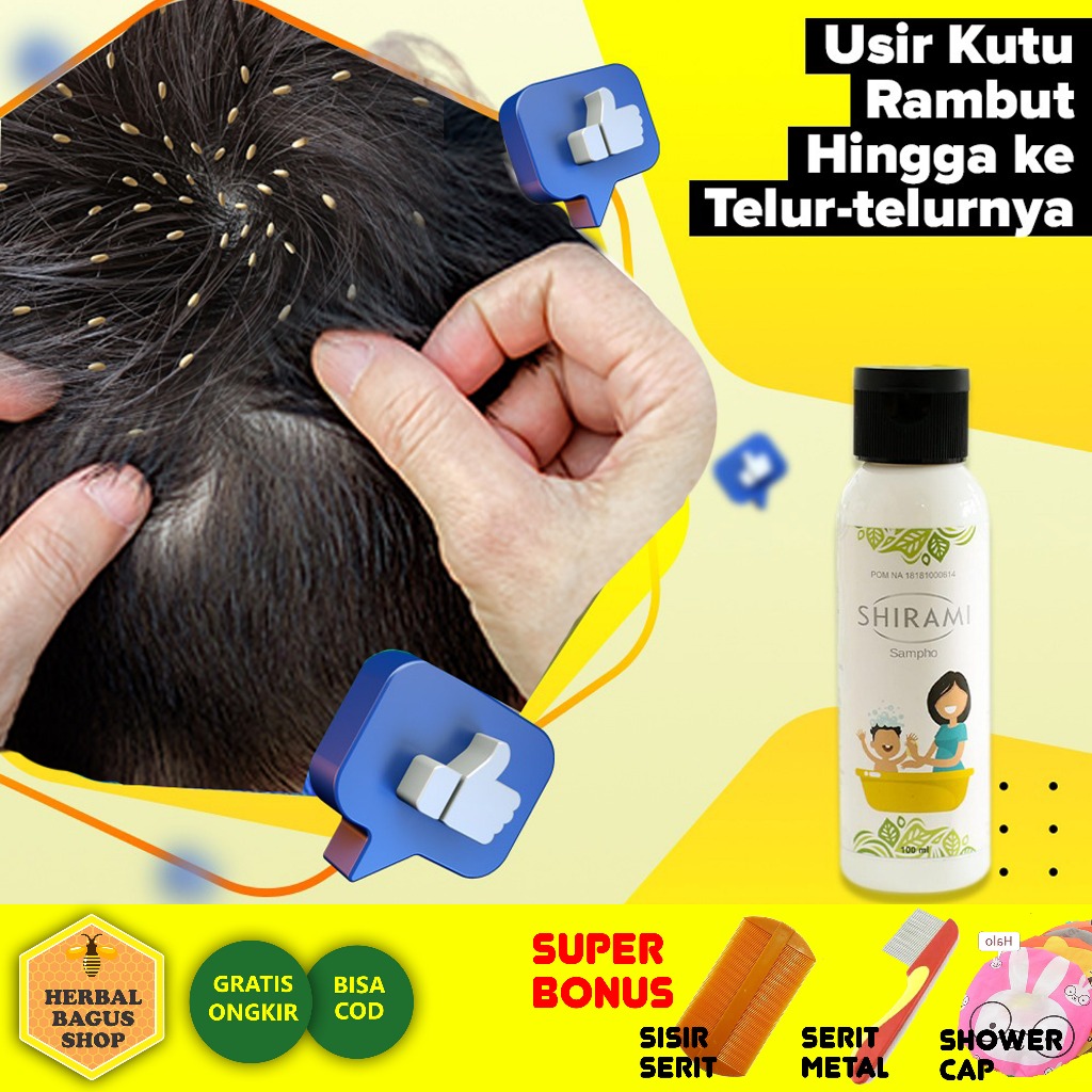 Shampo Kutu Rambut Anak dan Dewasa Ampuh, Sampo Kutu Rambut Anak dan Dewasa Ampuh, Shirami BPOM