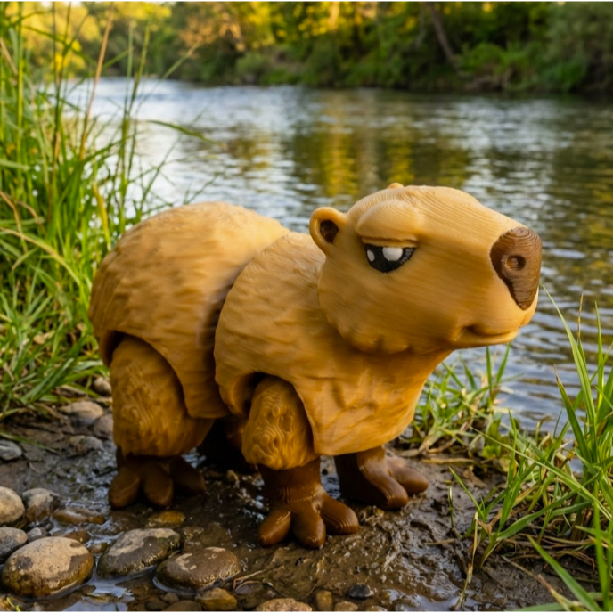 Mainan Miniatur Hewan Kecil Binatang Mini – Capybara Lucu