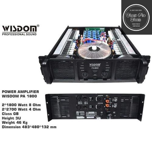Power Amplifier Wisdom PA1800 PA 1800 Original Garansi Resmi
