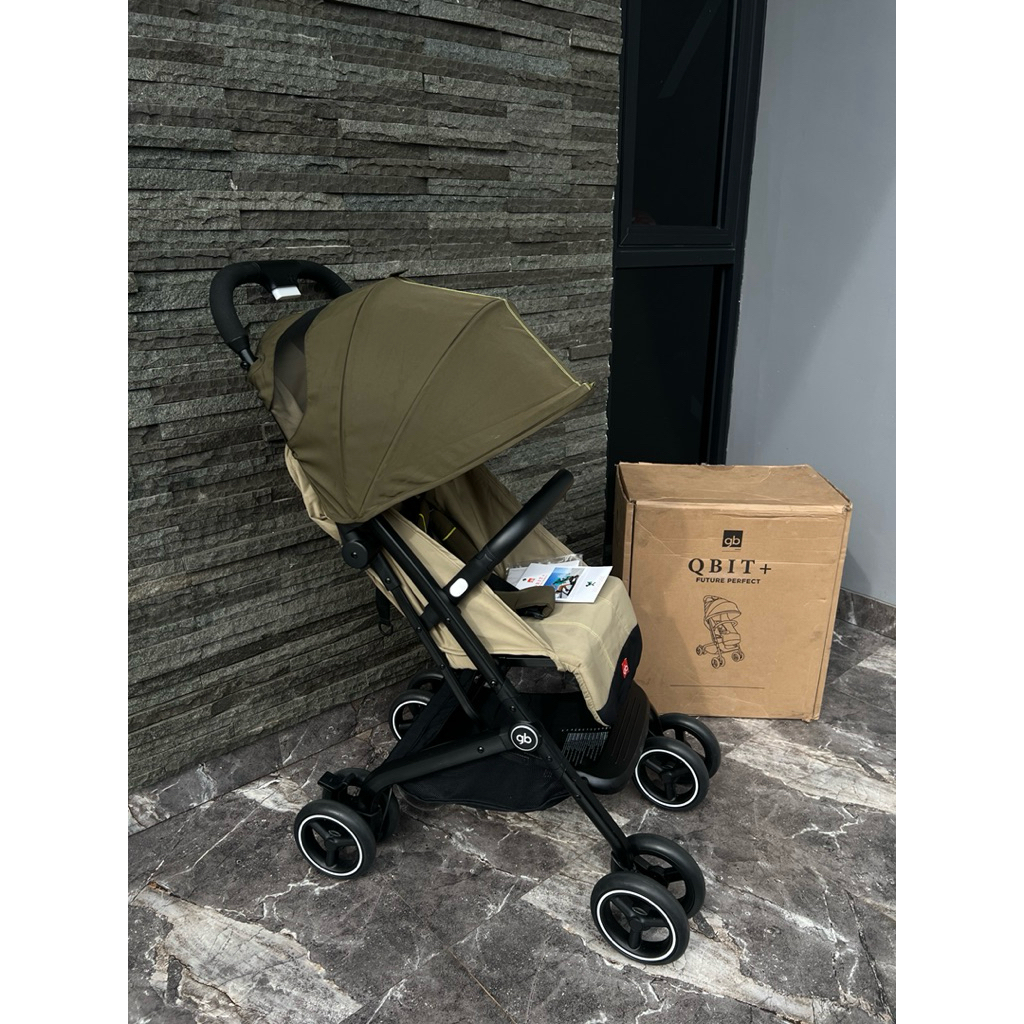 preloved Stroller Gb Qbit+ lengkap book + kotak like new 