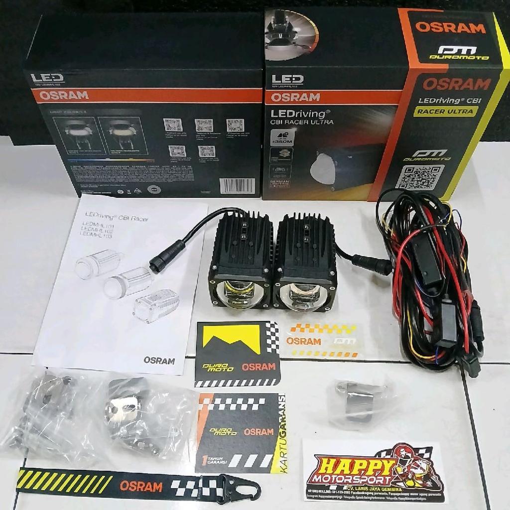 DUROMOTO X OSRAM CBI Racer UltraLampu foglamp LED original