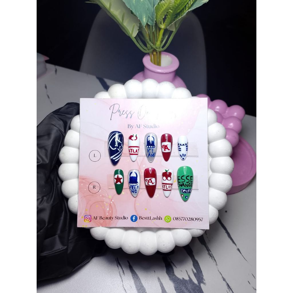 Press On Naais AF-Motif Rokok