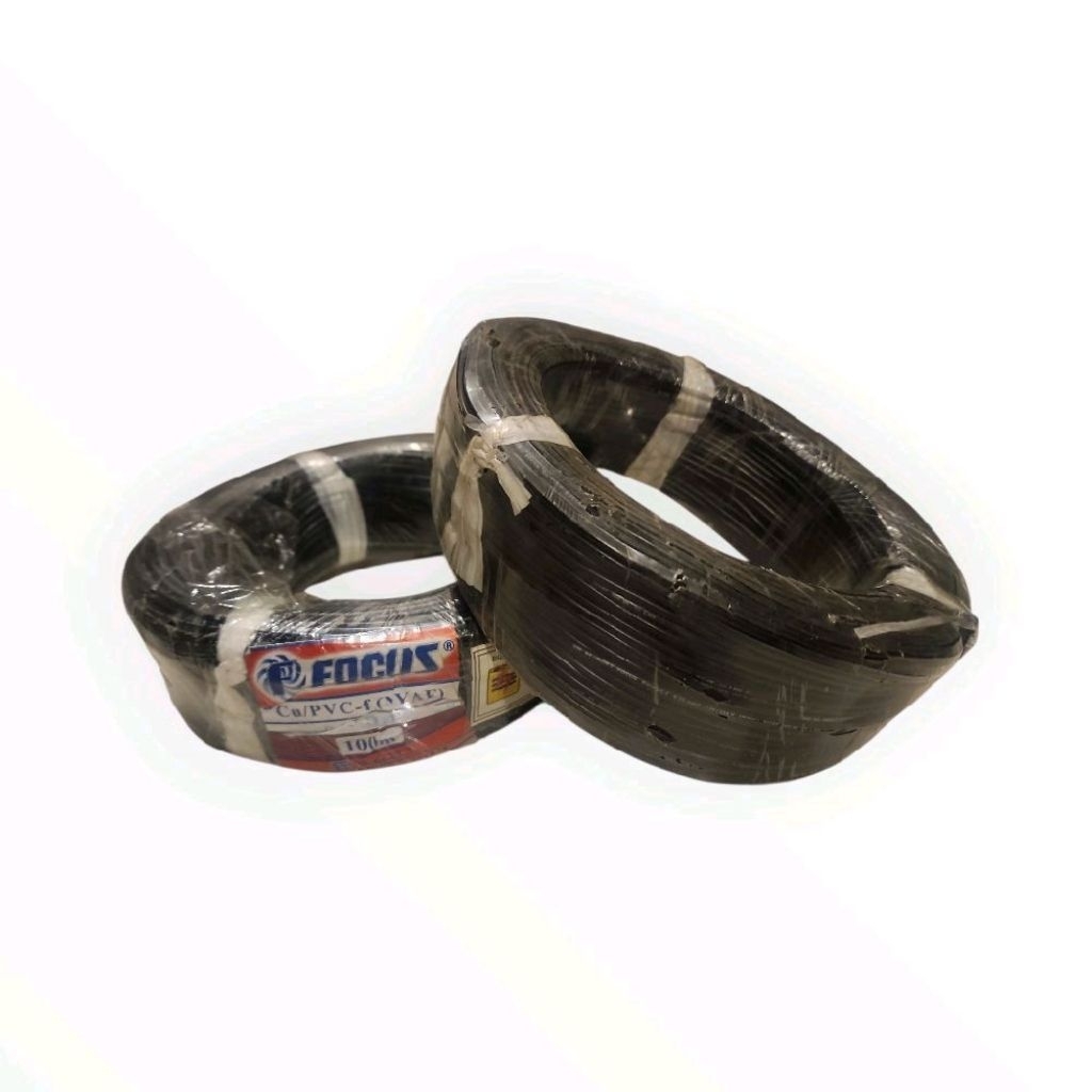 Kabel Listrik Serabut NYAF 0,75 mm Hitam 100 Meter - FOCUS