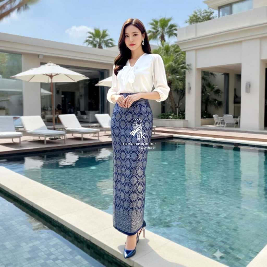 Rok Songket Modern Wanita | Kain Songket Asli | Cocok Kondangan & Formal