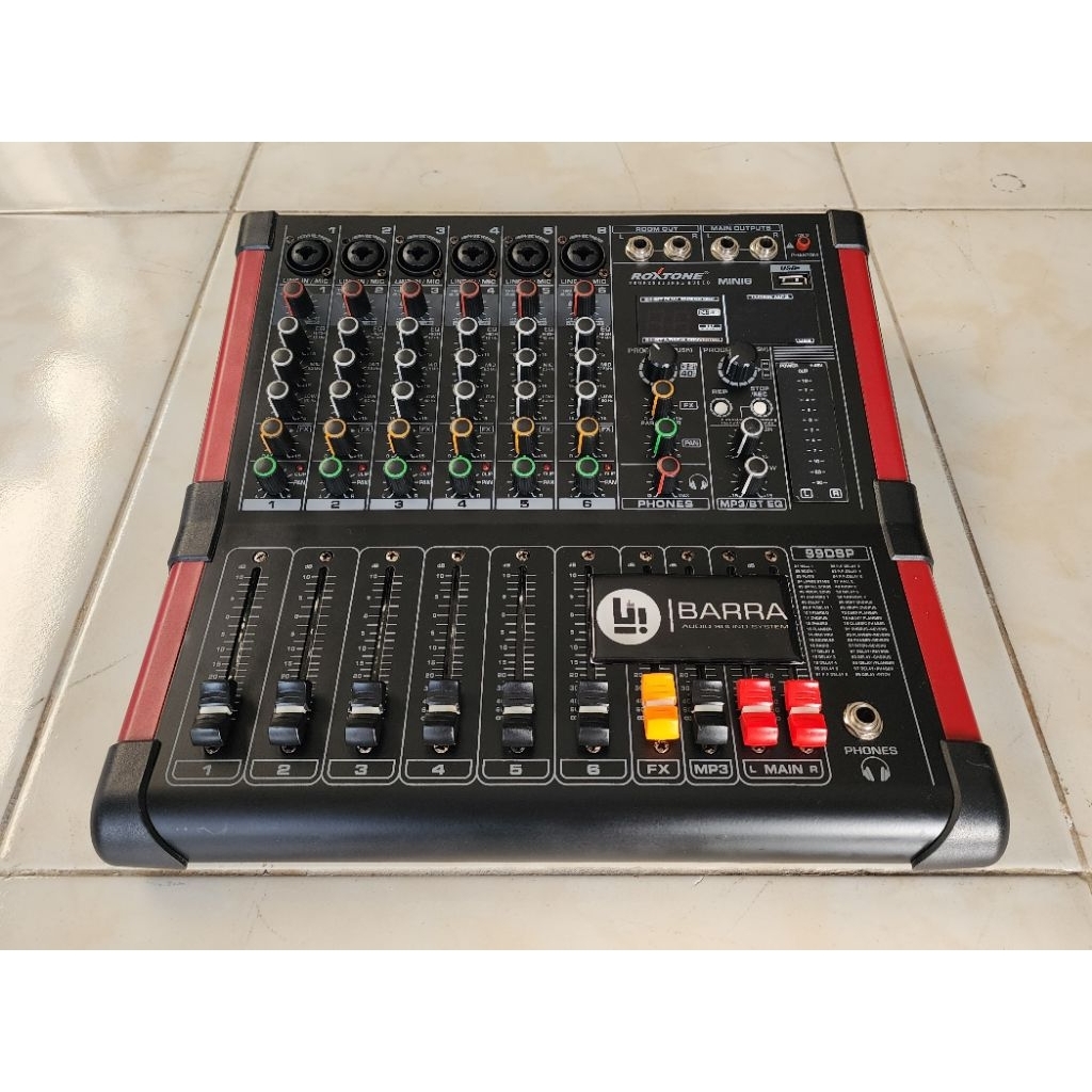 MIXER AUDIO ROXTONE MINI6 BEKAS 2ND Orisinil