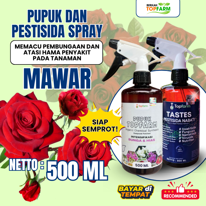 Pupuk bunga mawar spray 500ml / Pupuk organik bunga mawar memberi asupan nutrisi untuk menyuburkan &