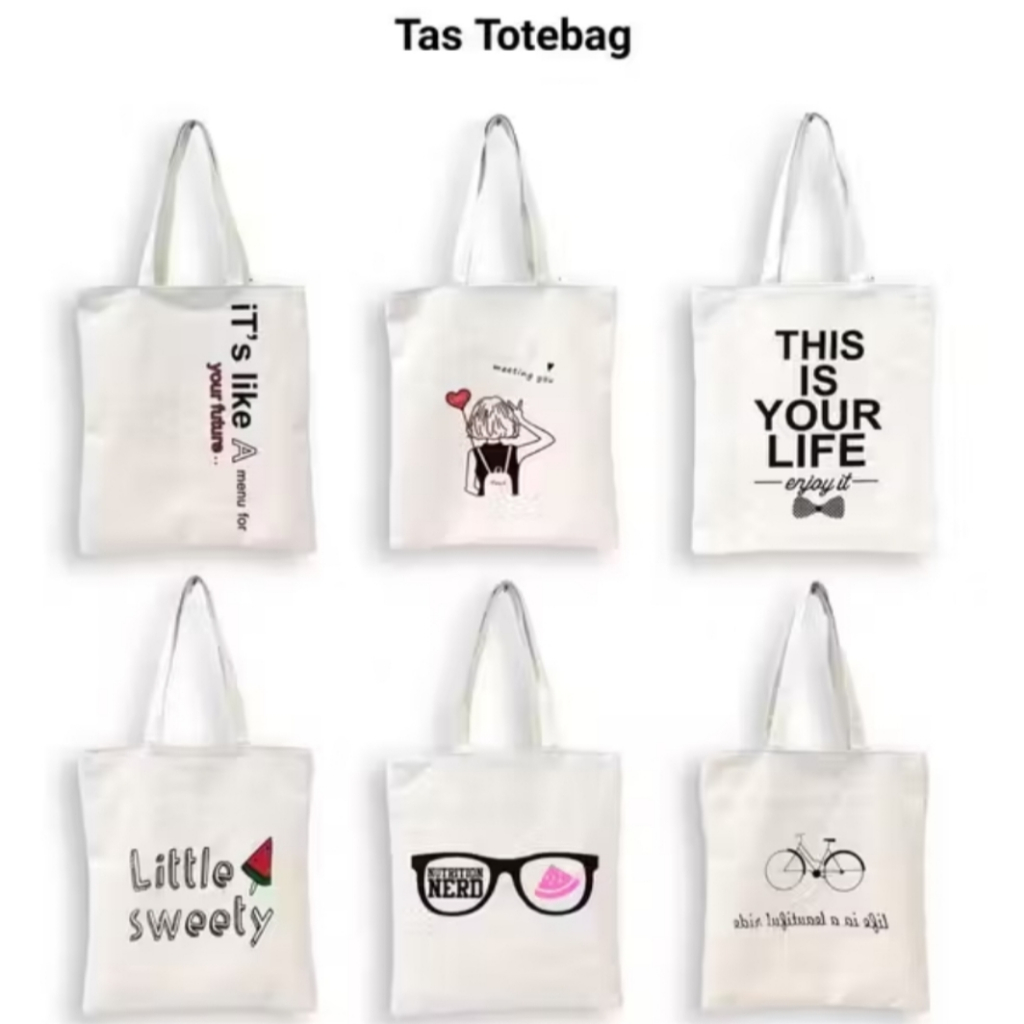 Tote Bag Kain / Tas Bahu / Tas Cewek / Tas Kain Wanita Kanvas 003