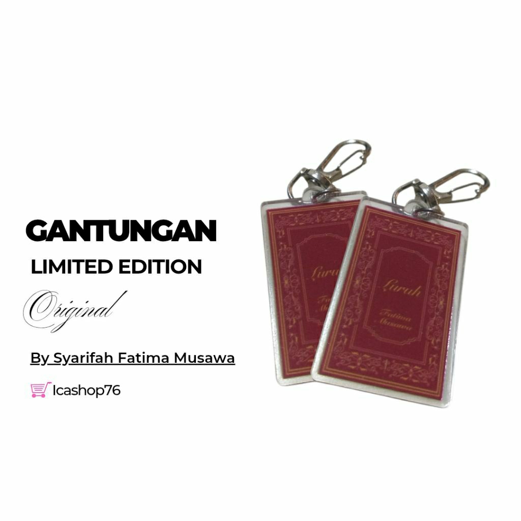 Bag Keychain LURUH By Syarifah Fatima Musawa LIMITED EDITION edisi terbatas Original Gantungan tas/K
